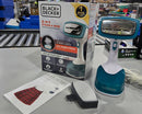 BLACK+DECKER 2-IN-1 STEAM & IRON HANDHELD STEAMER & PRESS PLATE - TEAL - Like New