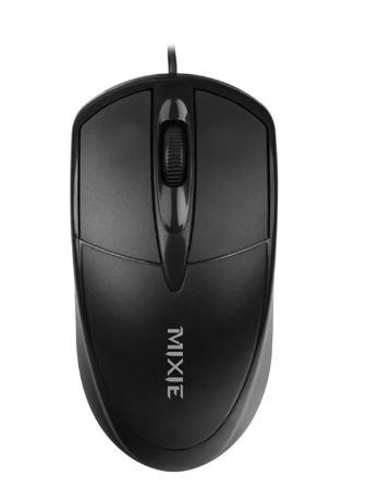 Mixie X2 USB Optical Mouse Wired - BLACK Like New