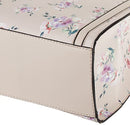 B09VKXG25C NINE WEST Aidenne Satchel Buff Floral One Size - NEW - Brand New
