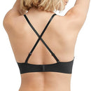 MAIDENFORM WOMEN'S M LACE TRIM TRIANGLE BRALETTE PULLOVER 2XL BLACK - Brand New