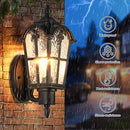 SUCOLITE OUTDOOR WALL LIGHT EXTERIOR WATERPROOF RETRO VINTAGE 2 PACK - BLACK - Like New