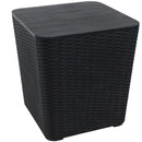 Sunnydaze 11.5-Gallon Outdoor Deck Box Weather-Resistant TST241 - Phantom Gray - Brand New