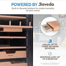 NEWAIR X BOVEDA 500 COUNT ELECTRIC CIGAR HUMIDOR - STAINLESS STEEL - Like New