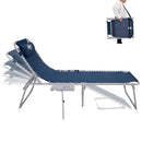 WEJOY Folding Chaise Lounge Chair with Side Table for Outdoor 5 Positions - Like New