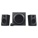 LOGITECH Z333 2.1 SPEAKERS VOLUME CONTROL JACK TV BLUE RAY/DVD PLAYER - BLACK - Like New