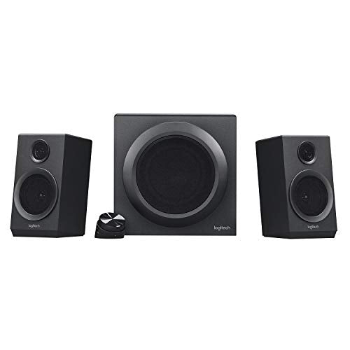 LOGITECH Z333 2.1 SPEAKERS VOLUME CONTROL JACK TV BLUE RAY/DVD PLAYER - BLACK - Like New