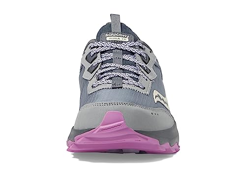 SAUCONY WOMEN'S AURA TR SNEAKER - SIZE: WOMEN 9/FOSSIL/GRAPE - Like New