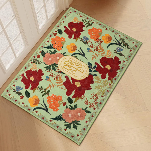 ROTGGOON INDOOR ENTRANCE 2'X 3' FLORAL RUG - MULTI - Like New