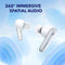 SOUNDCORE BY ANKER LIBERTY 4 NOISE CANCELLING EARBUDS A3953Z21 - CLOUD WHITE Like New