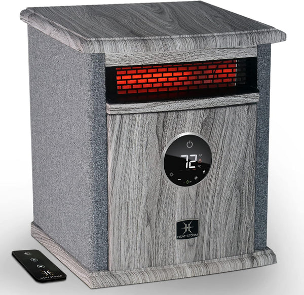 Heat Storm HS-1500-ILODG Cabinet Heater, 15" H x 13.5" W x 11" D - GRAY Like New
