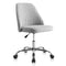SMUG HOME OFFICE DESK CHAIR ADJUSTABLE WITH WHEELS ARMLESS - DARK GRAY - Like New