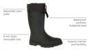 B0198WPYJ2 Kamik Icebreaker Winter Boots 8mm Zylex Removable Liner, Black - 13 - Like New