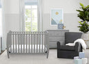 DELTA CHILDREN TAYLOR 4-IN-1 CONVERTIBLE BABY CRIB EASY TO ASSEMBLE W100140-026 - Like New