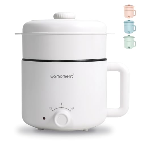 EAMOMENT WHITE RAMEN COOKER HOT POT, 300W/600W, NM-6RC004EAW - (WHITE) Like New