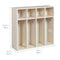 ECR4KIDS STREAMLINE 4-SECTION TODDLER COAT LOCKER - WHITE WASH - Like New