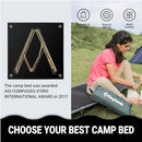 KingCamp Ultralight Camping Cot Bed Weight Capacity 120kg (Black) - Like New