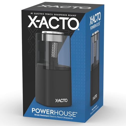 X-ACTO POWERHOUSE ELECTRIC PENCIL SHARPENER 1799X - BLACK - Scratch & Dent