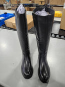 JJ FOOTWEAR WOMEN'S ZWART NAPPA HIGH BOOTS - SIZE: WOMEN XL - 9-9.5 - BLACK - Like New