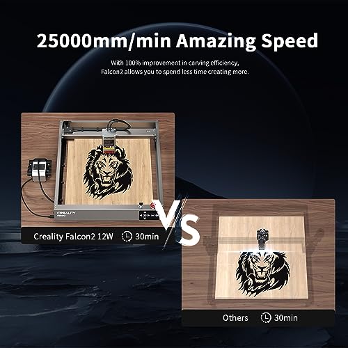 Creality Falcon2 Laser Engraver, 12W Output Laser Engraving Machine - Like New