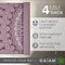Gaiam Print Yoga Mat, Non Slip Exercise & Fitness Mat - Here & Now Dusty Rose - Like New