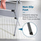HONEY-CAN-DO COLLAPSIBLE LAUNDRY & TOWEL RACK, STURDY, STEEL - WHITE/ SILVER - Like New