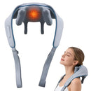 CHECKSIMPLE NECK MASSAGER THERAPEXA SHOULDER 6D DEEP KNEADING SHIATSU - GRAY - Like New