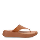 FW4 FitFlop Women's F-Mode Leather Sandal Size 7 LIGHT TAN - Like New