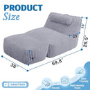 HABUTWAY Giant Bean Bag Chairs for Adults,Bean Bag Lounger with Removable Cover - Brand New