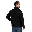 OMRB1533 Reebok Men's Mock Neck Zip-up Grid Polar Fleece Black L - Brand New