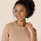 AMAZON ESSENTIALS WOMEN'S REGULAR-FIT SHORT SLEEVE PULLOVER SWEATER, M, CAMEL - Brand New