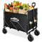 LASHAKE COLLAPSIBLE FOLDABLE WAGON, LARGE CAPACITY HEAVY DUTY WAGON Cart -BLACK - Brand New