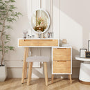 YOURLITE MAKEUP VANITY DESK WITH LIGHTS SMALL VANITY 4 DRAWERS - WOODEN - Like New