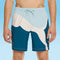 PUMA MENS DRAWSTRING WAIST LOGO SWIM SHORTS - LARGE - BLUE - Brand New