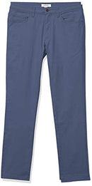 AMAZON ESSENTIALS MEN'S SKINNY-FIT 5-POCKET STRETCH TWILL CHINO PANTS -DENIM - Brand New