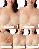 854119 WACOAL WOMEN'S RED CARPET STRAPLESS CONVERTIBLE BRA SAND SIZE 36D - Like New