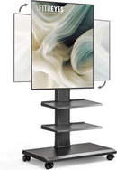 FITUEYES TV STAND, WALL MOUNT TV STAND, COMPATIBLE WITH 32-75-INCH TVS - BLACK - Brand New