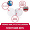 VELCRO BRAND DOTS WITH ADHESIVE WHITE | 200 PK | 3/4" CIRCLES | STICKY BACK - Like New