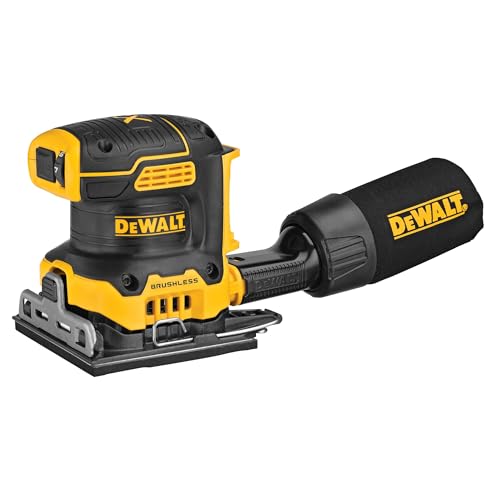 DEWALT 20V MAX XR BRUSHLESS CORDLESS 1/4 VARIABLE SPEED SANDER TOOL ONLY - Like New