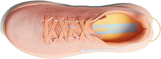 1119396 HOKA ONE ONE RINCON 3 WOMEN'S SHELL CORAL / PEACH PARFAIT SIZE 8.5 Like New