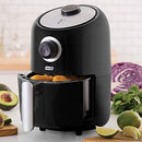 DASH COMPACT AIR FRYER HEALTHY COOKING 2 QUART DCAF150GBBK02 - BLACK - Like New