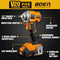 BOEN 260FT-LBS(350N.m) CORDLESS IMPACT WRENCH 1/2 INCH, IW-79 - ORANGE/BLACK - Like New