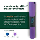 LEVEL ONE JADEYOGA LEVEL ONE YOGA MAT - 4MM - CLASSIC PURPLE - Like New