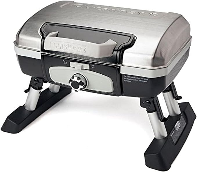 Cuisinart CGG-180TS Petit Gourmet Portable Tabletop Gas Grill - Stainless Steel - Like New