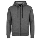 GALAXY BY HARVIC MENS FULL ZIP FLEECE HOODED SWEATSHIRT - SIZE 2XL - CHARCOAL - Brand New