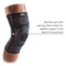 MCDAVID KNEE KNIT SLEEVE WITH BUTTRESS AND STAYS, SIZE S/M - GRAYISH BLACK - Like New
