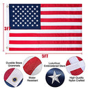 NELXINJO HEAVY DUTY 25FT FLAG POLE - 13 GAUGE EXTRA THICK ALUMINUM - WHITE - Like New