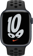 For Parts: Apple Watch Nike 7 Cellular 45mm Midnight Alum Black Nike Sport - CRACKED SCREEN