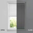 HOME DECORATORS COLLECTION CORDLESS FAUX WOOD BLINDS - WHITE - Like New