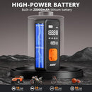 ZUZEE TIRE INFLATOR PORTABLE AIR COMPRESSOR 150PSI AIR PUMP - ORANGE/BLACK - Like New