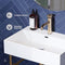 SWISS MADISON WELL SM-CS721, CLAIRE 24" SINK IN GLOSSY WHITE - WHITE/GOLD LEGS - Like New